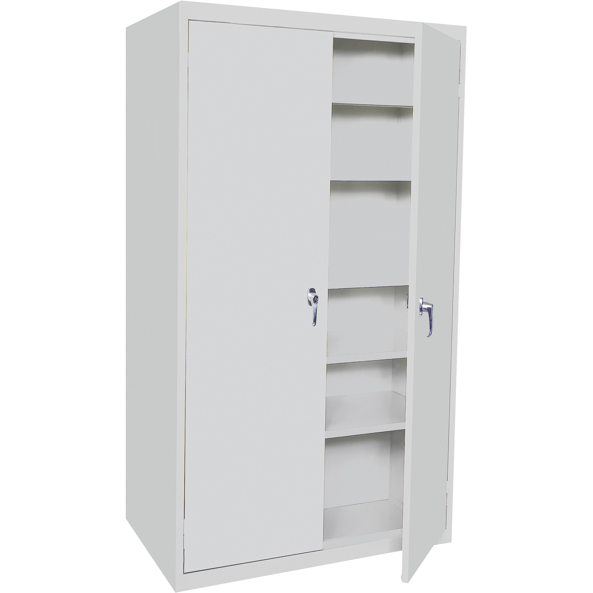 Steel Cabinets USA Storage Cabinet, Gray, 3 Adjustable Shelves/2 Fixed Shelves, 36in.W x 24in.D x 78in.H, Model# 5-7824-AF-G
